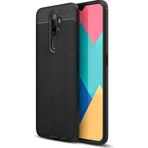 Oppo A5 2020 Kılıf Deri Extra Korumalı Slikon Kapak