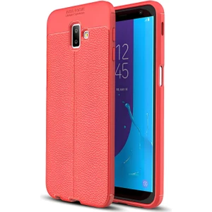 Samsung Galaxy J6 Plus Kılıf Deri Extra Korumalı Slikon Kapak