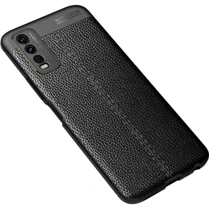 Vivo Y11S Kılıf Deri Extra Korumalı Slikon Kapak