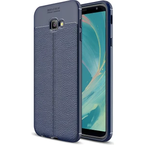 Samsung Galaxy J4 Plus Kılıf Deri Extra Korumalı Slikon Kapak