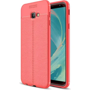 Samsung Galaxy J4 Plus Kılıf Deri Extra Korumalı Slikon Kapak