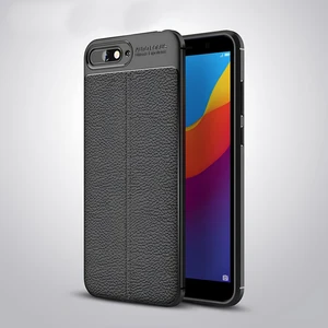 Huawei Y6 2018 Kılıf Deri Extra Korumalı Slikon Kapak