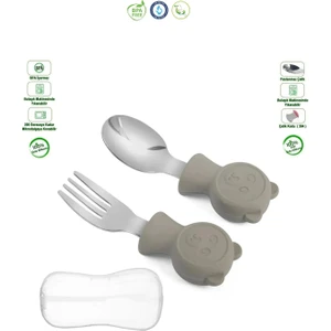 Silikon Saplı Paslanmaz Çelik Uçlu Çatal ve Kaşık (304), Saklama Kutusu