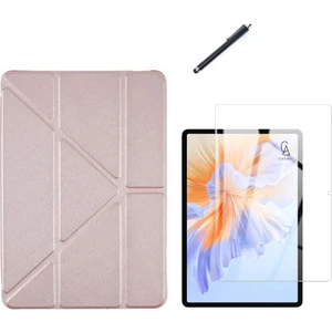 Honor Pad V9 11.5 Inç Uyumlu Tri Fold Kalemlikli Tablet Kılıfı Ekran Koruyucu Kalem Seti