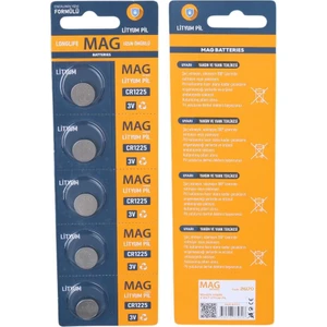 Mag Batteries MG-1225 CR1225 3 Volt Lityum Pil (5'li Blister Paket)