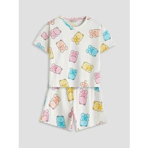 Lcw Young  Bisiklet Yaka Desenli Kadın Şortlu Pijama Takımı  (S5)