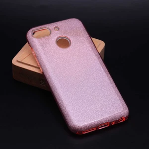 General Mobile 8 Go Kılıf Pembe Jade Simli Silikon Kapak Orijinal Esnek Ince (General Mobile 8 Go, Pembe)