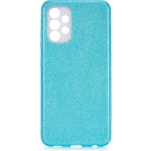 Samsung Galaxy A13 4g Kılıf Mavi Jade Simli Silikon Kapak  Esnek Ince (Samsung Galaxy A13 4g, Mavi)