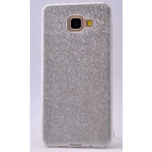 Samsung Galaxy A5 2016 Kılıf Gümüş Jade Simli Silikon Kapak  Esnek Ince (Samsung Galaxy A5 2016, Gümüş)