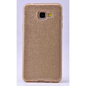 Samsung Galaxy A7 2017 Kılıf Gold Jade Simli Silikon Kapak  Esnek Ince (Samsung Galaxy A7 2017, Gold)