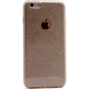 Apple iPhone 7 Kılıf Gold Jade Simli Silikon Kapak  Esnek Ince (Apple iPhone 7, Gold)