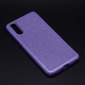 Huawei P20 Kılıf Mor Jade Simli Silikon Kapak  Esnek Ince (Huawei P20, Mor)