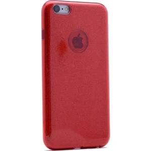 Apple iPhone 7 Kılıf Kırmızı Jade Simli Silikon Kapak  Esnek Ince (Apple iPhone 7, Kırmızı)