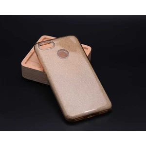 Huawei Y7 2018 Kılıf Gold Jade Simli Silikon Kapak  Esnek Ince (Huawei Y7 2018, Gold)