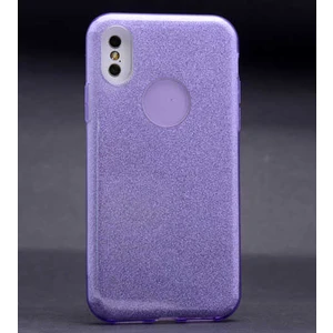 Apple iPhone X/xs Kılıf Mor Jade Simli Silikon Kapak  Esnek Ince (Apple iPhone X/xs, Mor)