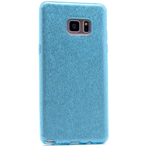 Samsung Galaxy S6 Edge Kılıf Mavi Jade Simli Silikon Kapak Orijinal Esnek Ince (Samsung Galaxy S6 Edge, Mavi)