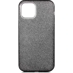 Apple iPhone 12 Pro Kılıf Siyah Jade Simli Silikon Kapak  Esnek Ince (Apple iPhone 12 Pro, Siyah)