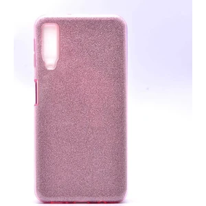 Samsung Galaxy A7 2018 Kılıf Pembe Jade Simli Silikon Kapak  Esnek Ince (Samsung Galaxy A7 2018, Pembe)