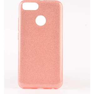 Xiaomi Mi 5x Kılıf Pembe Jade Simli Silikon Kapak Orijinal Esnek Ince (Xiaomi Mi 5x, Pembe)