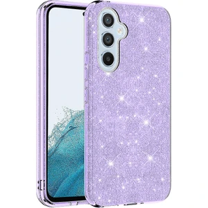 Samsung Galaxy A54 Kılıf Mor Jade Simli Silikon Kapak  Esnek Ince (Samsung Galaxy A54, Mor)