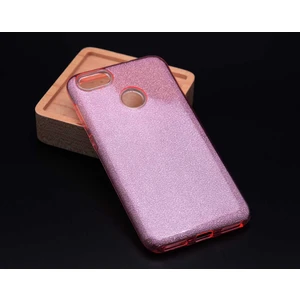 Huawei Y7 2018 Kılıf Pembe Jade Simli Silikon Kapak  Esnek Ince (Huawei Y7 2018, Pembe)