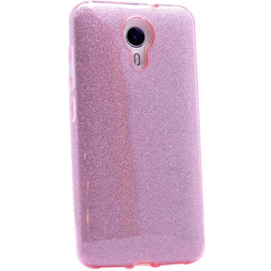 General Mobile 4g Android One Kılıf Pembe Jade Simli Silikon Kapak Orijinal Esnek Ince (General Mobile 4g Android One, Pembe)