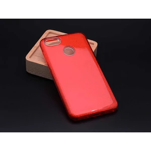 Huawei Y7 2018 Kılıf Kırmızı Jade Simli Silikon Kapak  Esnek Ince (Huawei Y7 2018, Kırmızı)