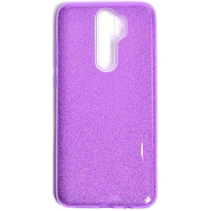 Xiaomi Redmi Note 8 Pro Kılıf Mor Jade Simli Silikon Kapak  Esnek Ince (Xiaomi Redmi Note 8 Pro, Mor)