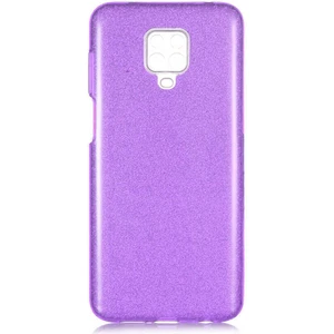Xiaomi Redmi Note 9 Pro Kılıf Mor Jade Simli Silikon Kapak  Esnek Ince (Xiaomi Redmi Note 9 Pro, Mor)