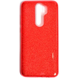 Xiaomi Redmi Note 8 Pro Kılıf Kırmızı Jade Simli Silikon Kapak  Esnek Ince (Xiaomi Redmi Note 8 Pro, Kırmızı)