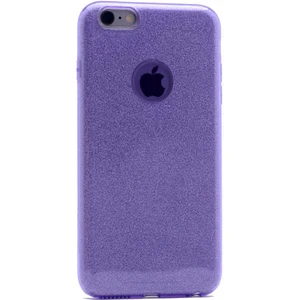 Apple iPhone 7 Kılıf Mor Jade Simli Silikon Kapak  Esnek Ince (Apple iPhone 7, Mor)