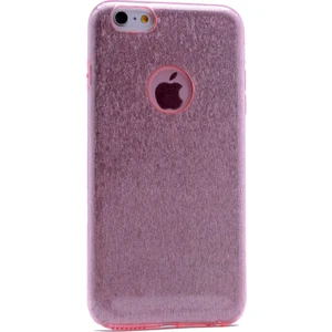 Apple iPhone 8 Plus Kılıf Pembe Jade Simli Silikon Kapak  Esnek Ince (Apple iPhone 8 Plus, Pembe)