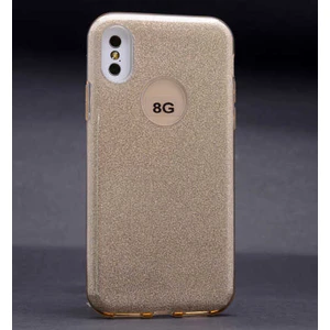 Apple iPhone X/xs Kılıf Gold Jade Simli Silikon Kapak  Esnek Ince (Apple iPhone X/xs, Gold)