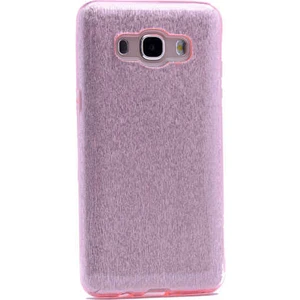 Samsung Galaxy J7 Core Kılıf Pembe Jade Simli Silikon Kapak Orijinal Esnek Ince (Samsung Galaxy J7 Core, Pembe)