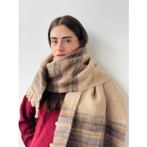 Şal Atkı Unisex Krem