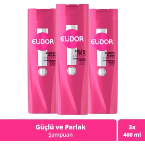 Superblend Saç Bakım Şampuanı Güçlü ve Parlak E Vitamini Makademya Yağı Kolajen 400 ml x3