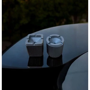 Kırılmaz Sert Plastik Küllük - 2 Li Kokusuz Çok Amaçlı Küllük