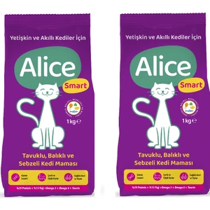 Smart Balık Tavuk Sebzeli Kedi Maması 1 kg x 2 Adet