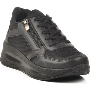 2420 G  Hafif Esnek Siyah Sneaker