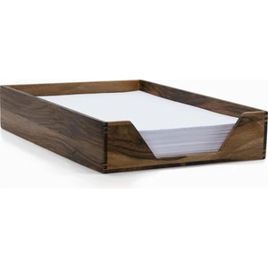 Reka A3 Kağıt Tepsisi & Evrak Kutusu - 500 Adet Kağıt Alır - Ceviz Ağacından