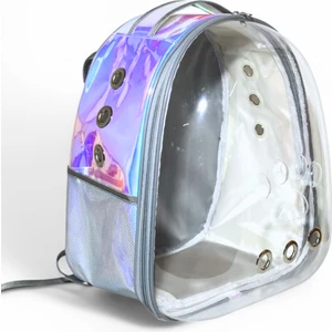 Pet Club Hologramlı-Şeffaf Astronot Kedi Taşıma Çantası