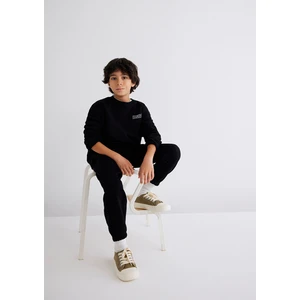 Mavi Logo Baskılı Siyah Sweatshirt 6S10034-900
