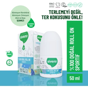 %100 Doğal Roll-On Sportif Sporcu Deodorant Bitkisel Lekesiz Vegan 50 ml
