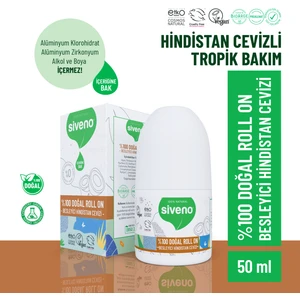 %100 Doğal Roll-On Hindistan Cevizli Deodorant Bitkisel Lekesiz Vegan 50 ml