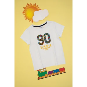 U.s. Polo Assn. Erkek Çocuk Beyaz Tişört 50307268-VR013