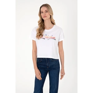 U.s. Polo Assn. Kadın Beyaz Tişört 50299735-VR013