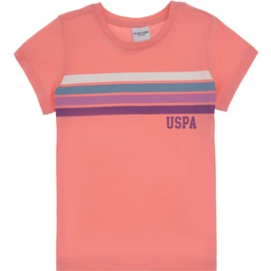 U.s. Polo Assn. Kız Çocuk Pembe Tişört Basic 50306253-VR041