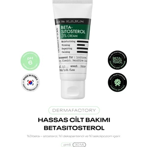 Derma Factory Yeni Nesil Hassas Cilt Bakım Kremi Derma Factory Beta Sitosterol Krem