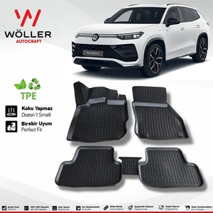 Volkswagen Tayron Paspas 2024 Sonrası Uyumlu 3D Wöller Ultraflex Esnek