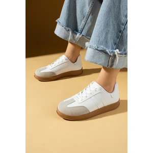 Pembe Potin Rahat Taban Bağcıklı Kadın Sneaker 001-7001-25